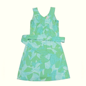 Lilly Pulitzer Nadja Sleeveless‎ Dress Print  with Belt Size Xsmall